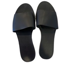 The Boardwalk Post Slide Sandal-black